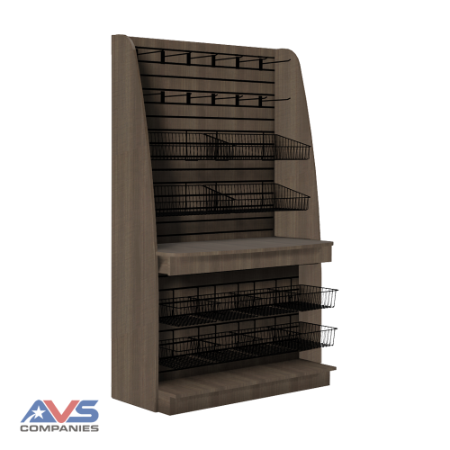 Micro Market Fixtures Free Standing Undercounter Merchandiser Base - Gridwall - Image 1