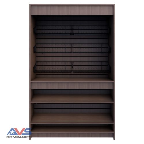 IFSUMB—In-Line Free Standing Undercounter Merchandiser Base—Slatwall - Image 1